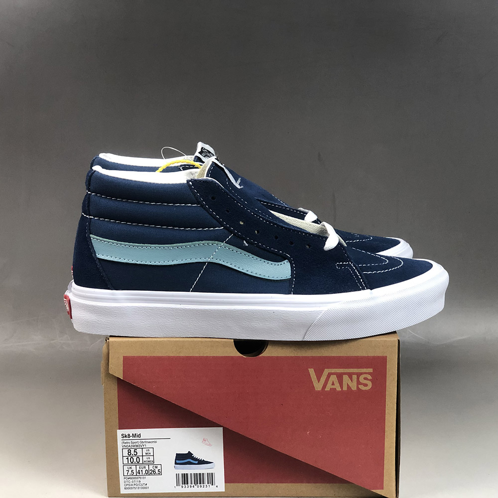 Vans Retro Sport Sk8-Mid Gibraltar Sea/Cameo Blue For Sale – The Sole Line