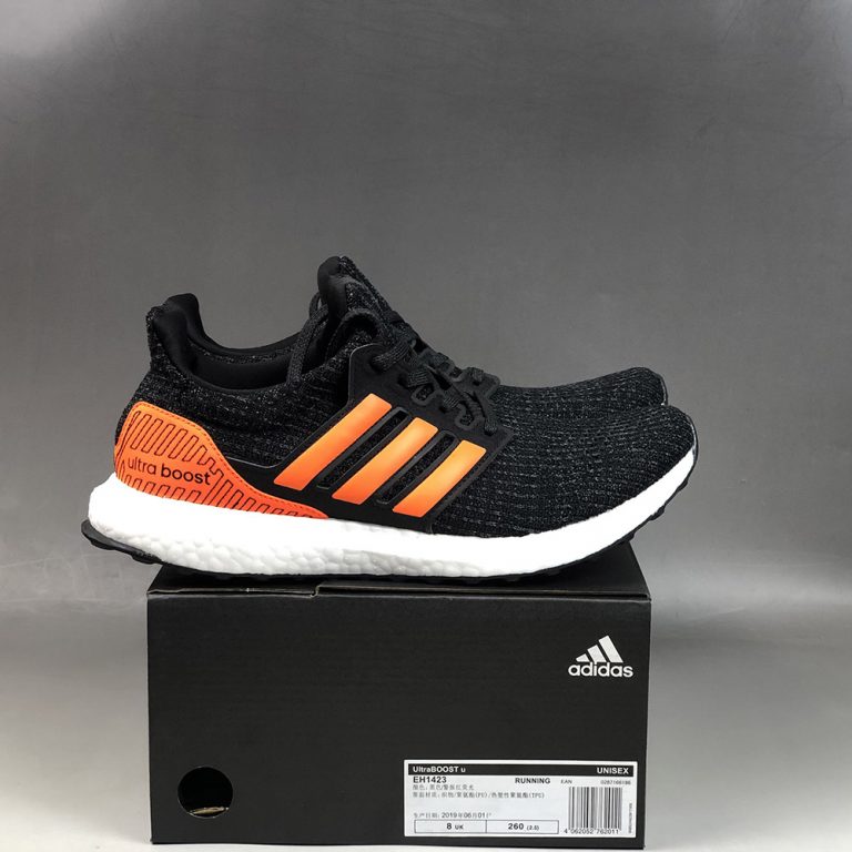 ultra boost black orange