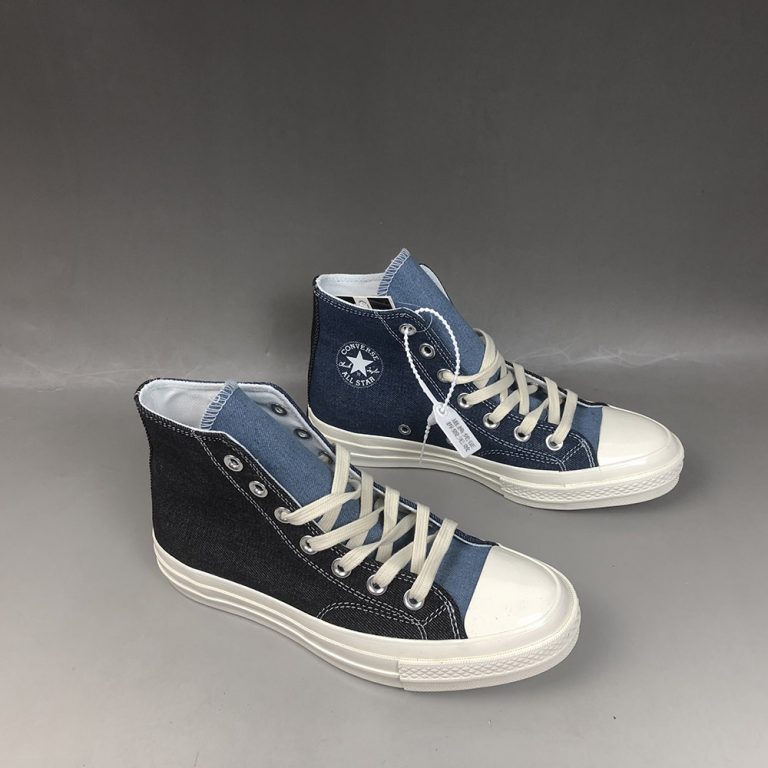 Converse Renew Denim Tri-Panel Chuck 70 High Top Dark Denim/Light Denim ...