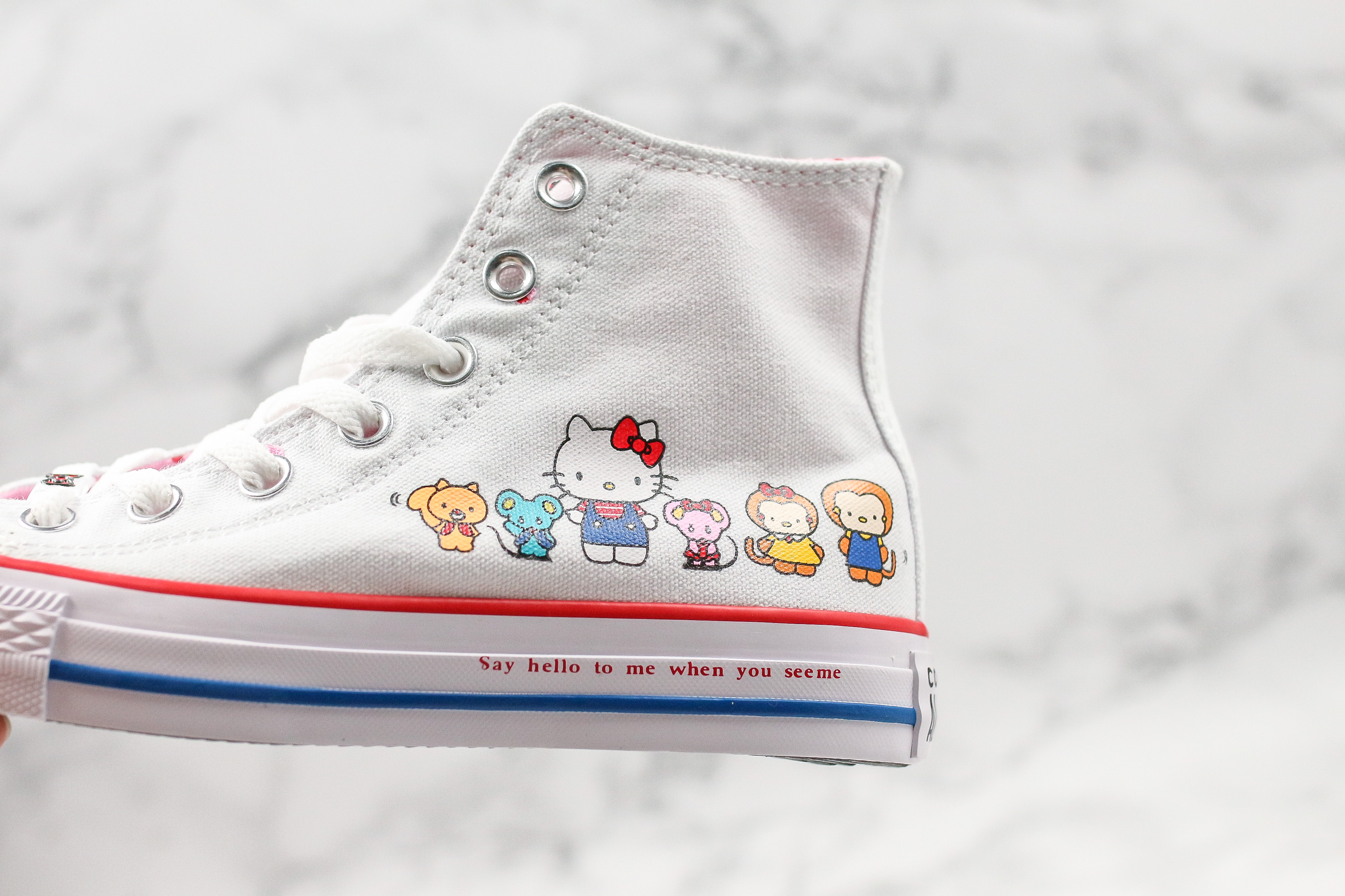 Hello Kitty x Converse Chuck Taylor All Star High Top White/Prism Pink