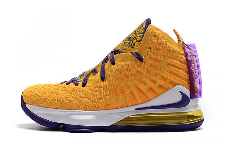 Nike LeBron 17 ‘What The Lakers’ Yellow Purple For Sale – The Sole Line