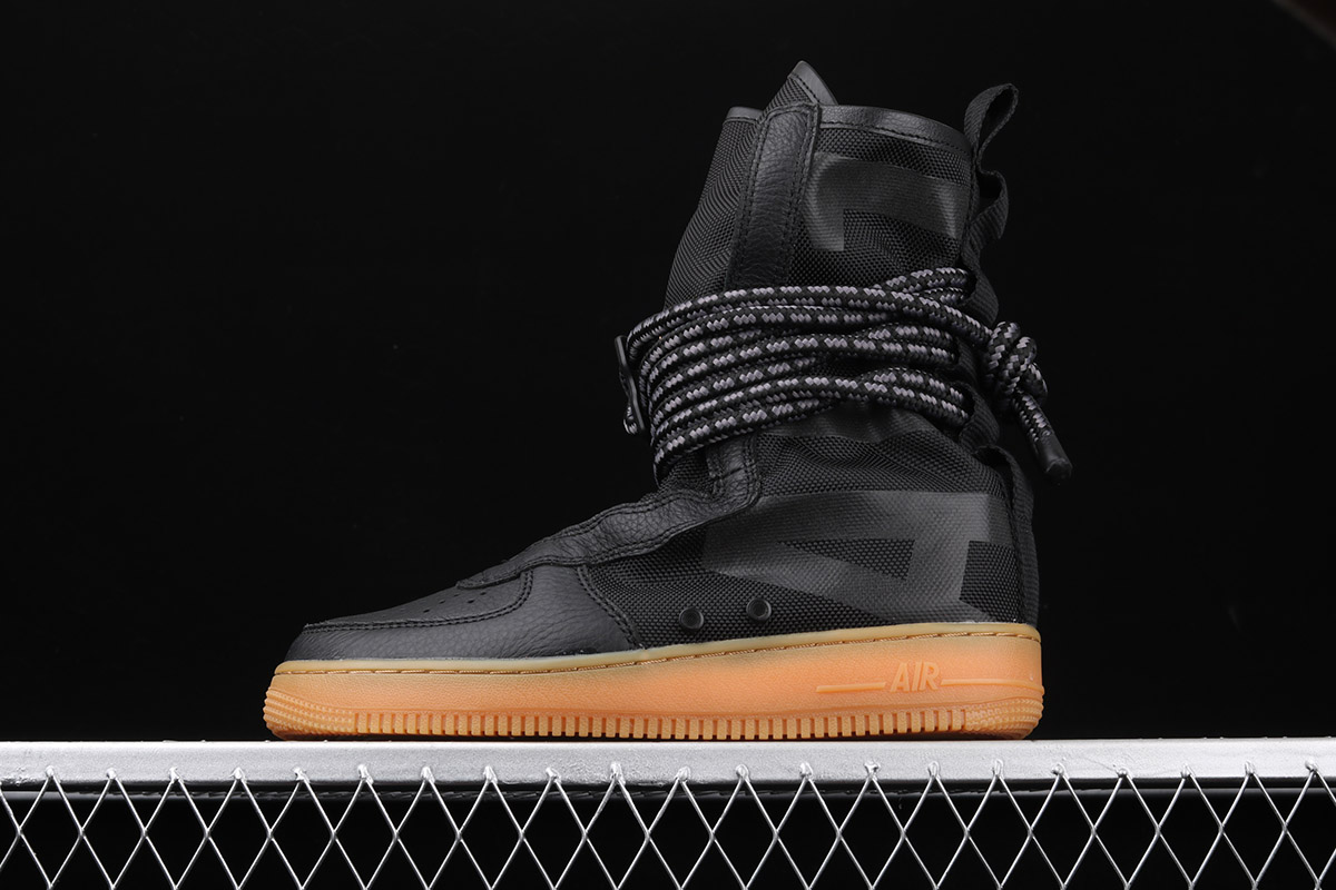 Nike SF Air Force 1 High Boot Black Gum 