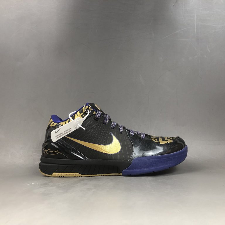 Nike Zoom Kobe 4 (Pop) “Finals” Black/Metallic Gold-Concord – The Sole Line