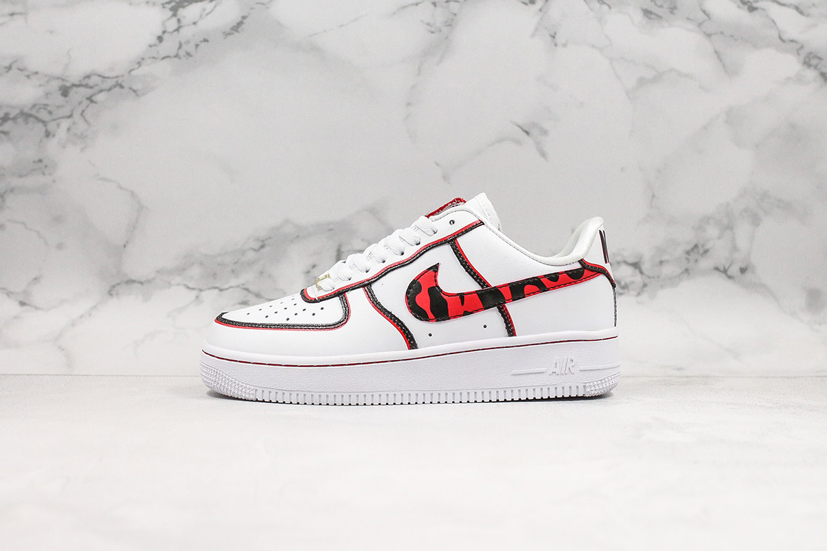 air force 1 07 lv8 red and black