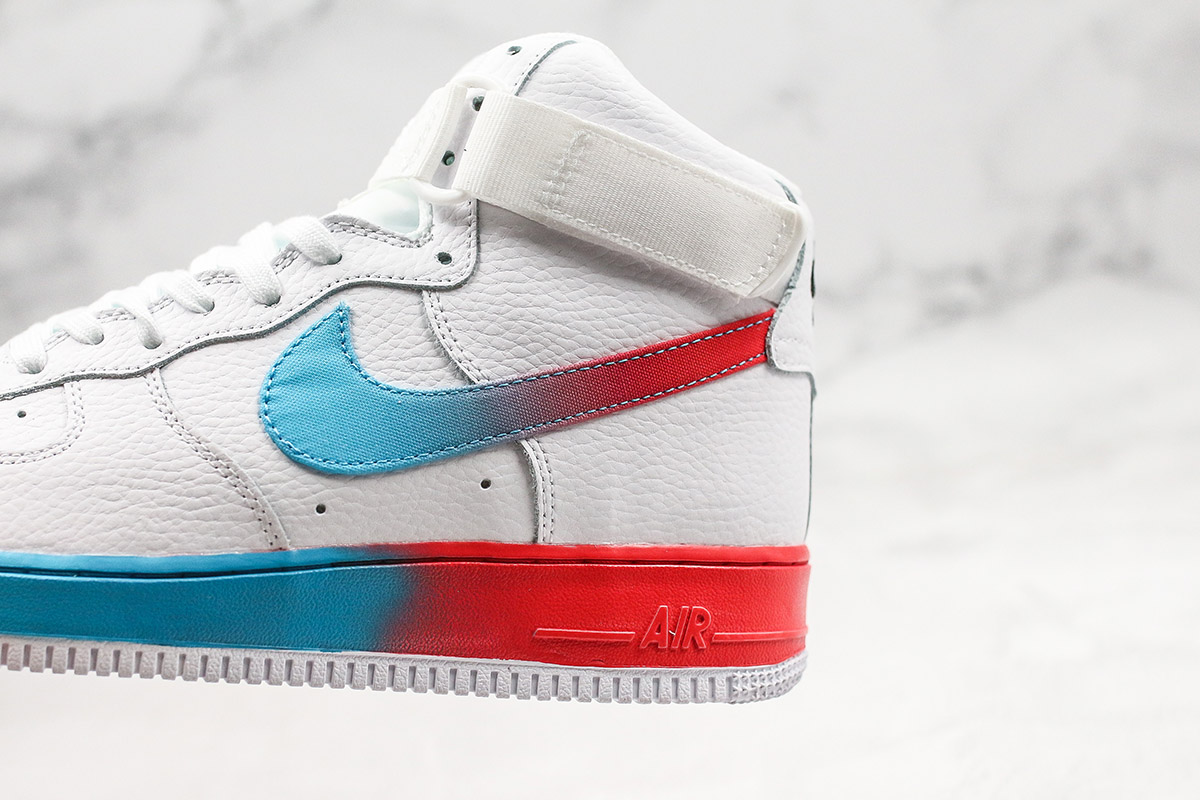 air force 1 blue red white