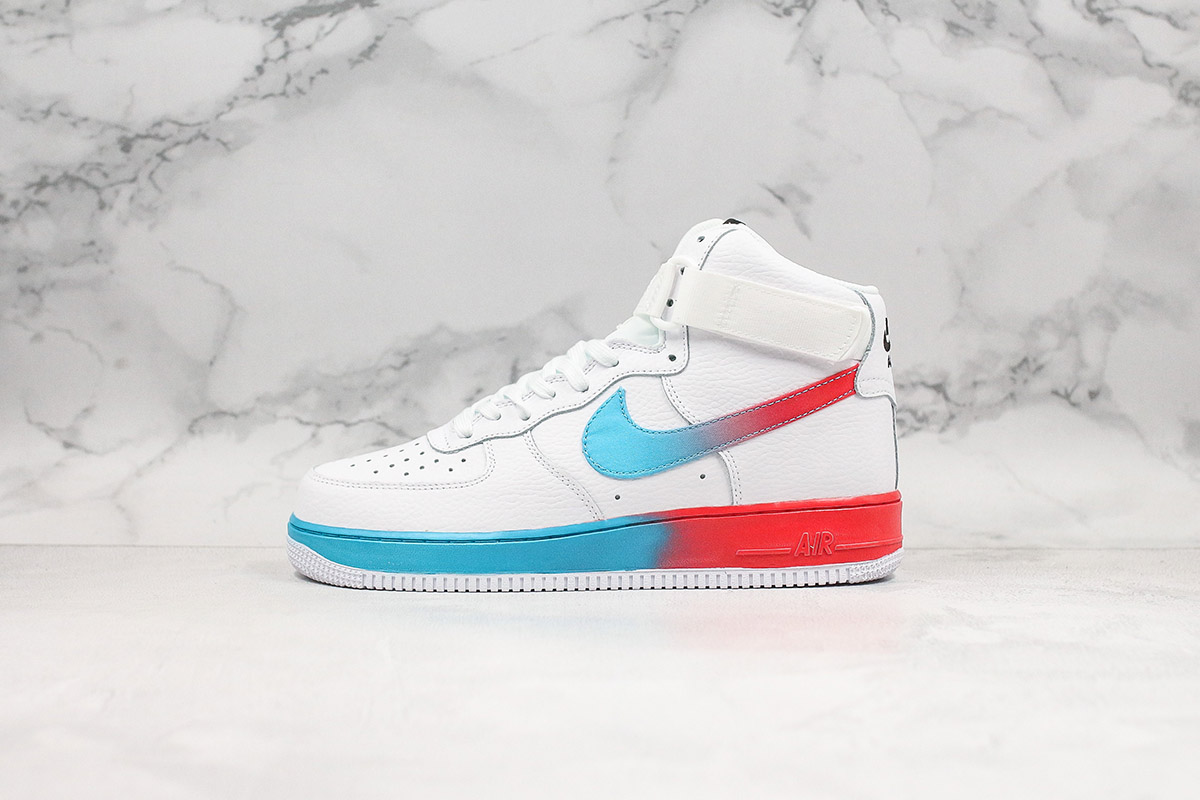 air force 1 high blue and red
