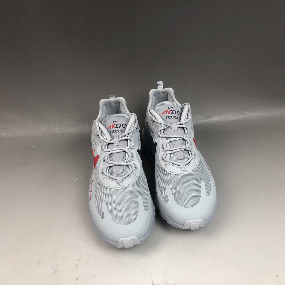Nike Air Max 270 React Just Do It Wolf Grey Hyper Crimson University Red For Sale Fitforhealth