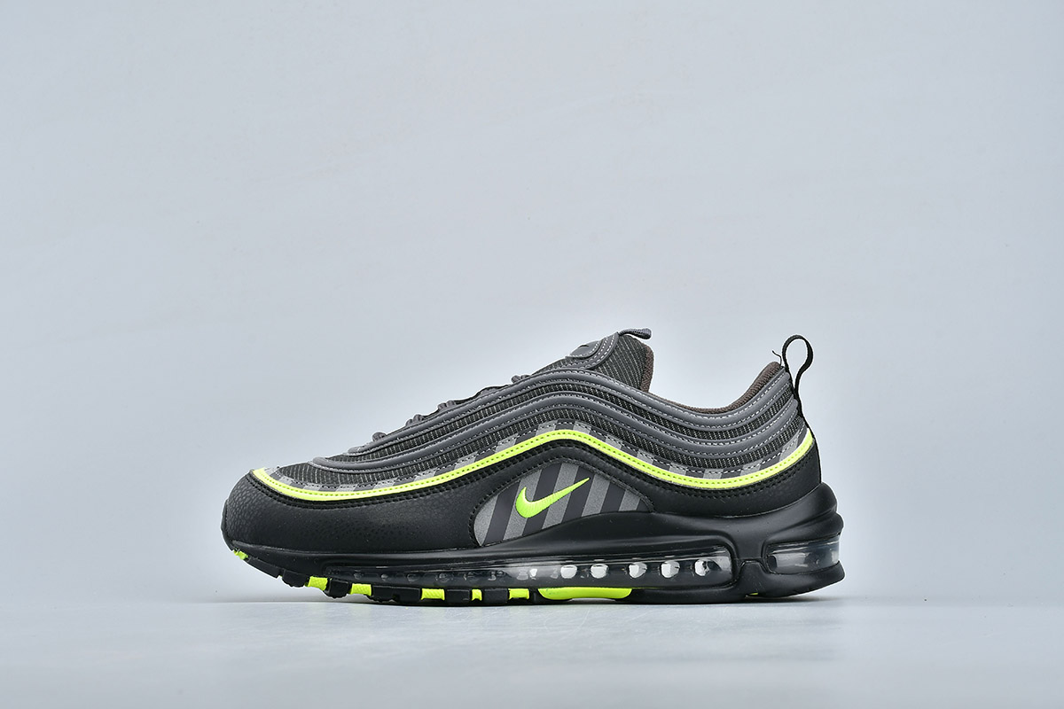 grey and lime green air max