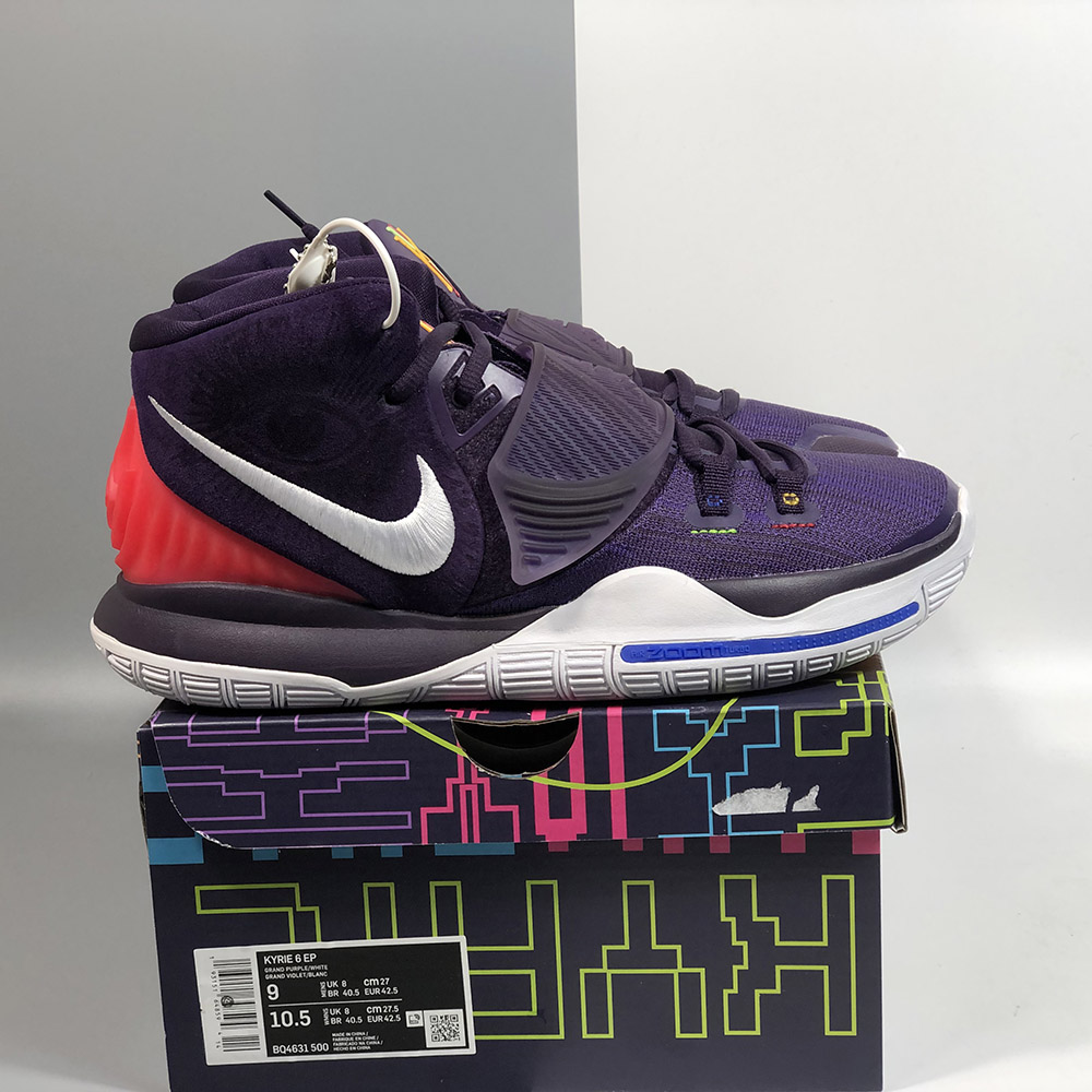 Nike Kyrie 6 Neon Graffiti White Indigo powder crimson shoes 