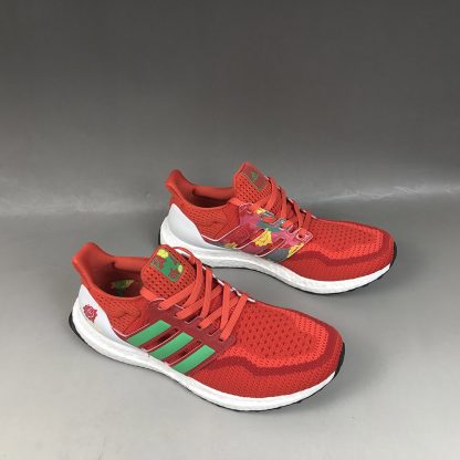 red and green ultra boost
