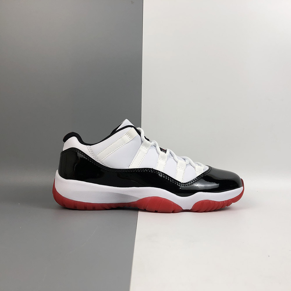 jordan 11 white and red low