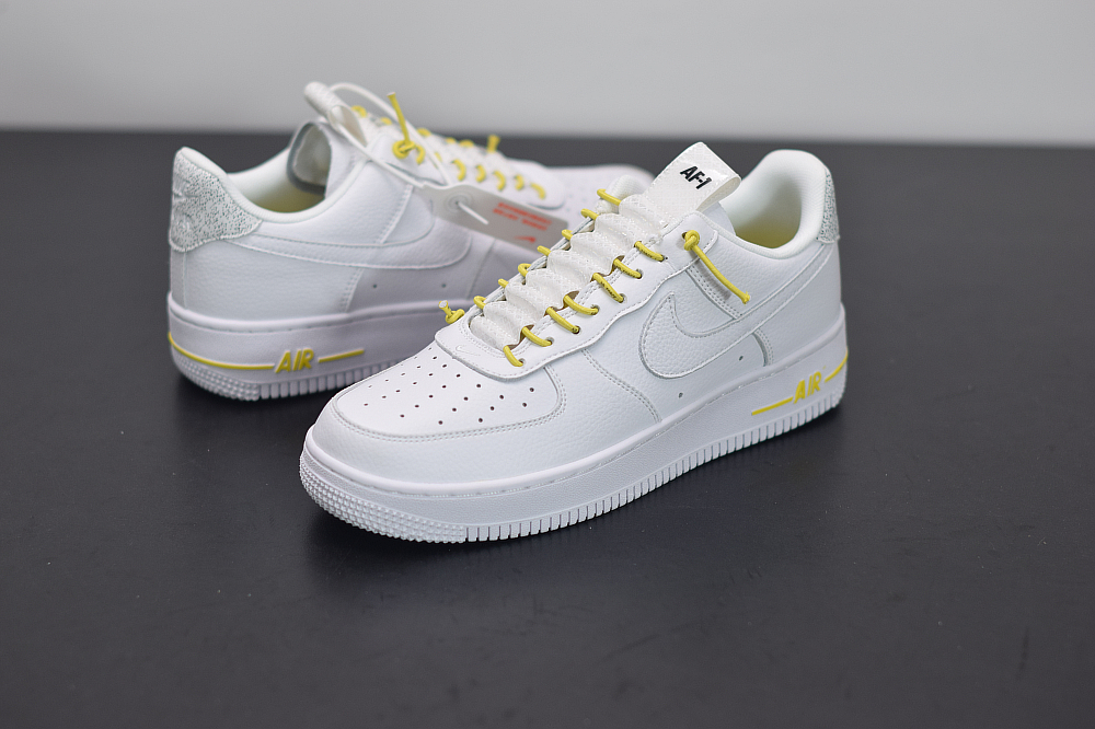 nike white and yellow air force 1