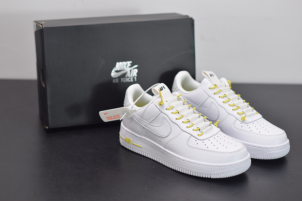 Nike Air Force 1 '07 Lux White/Chrome Yellow/Black For Sale – The Sole Line