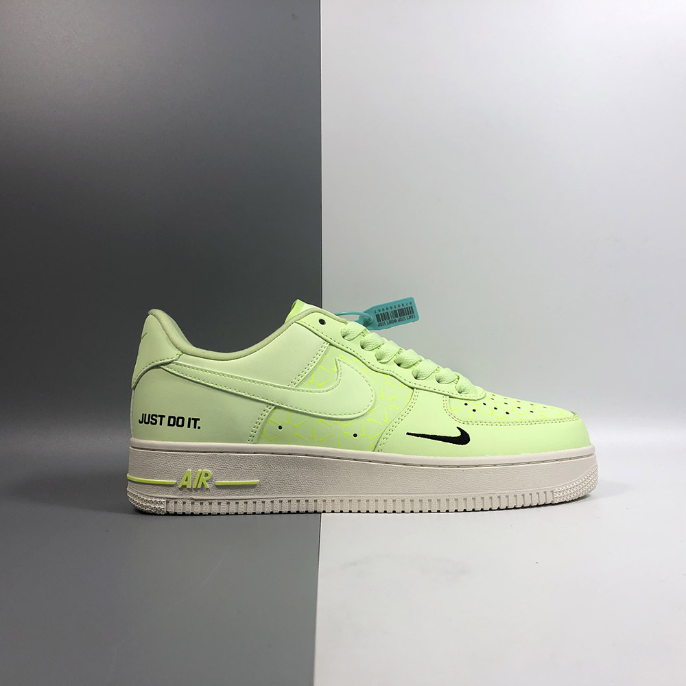 nike air force 1 just do it yellow