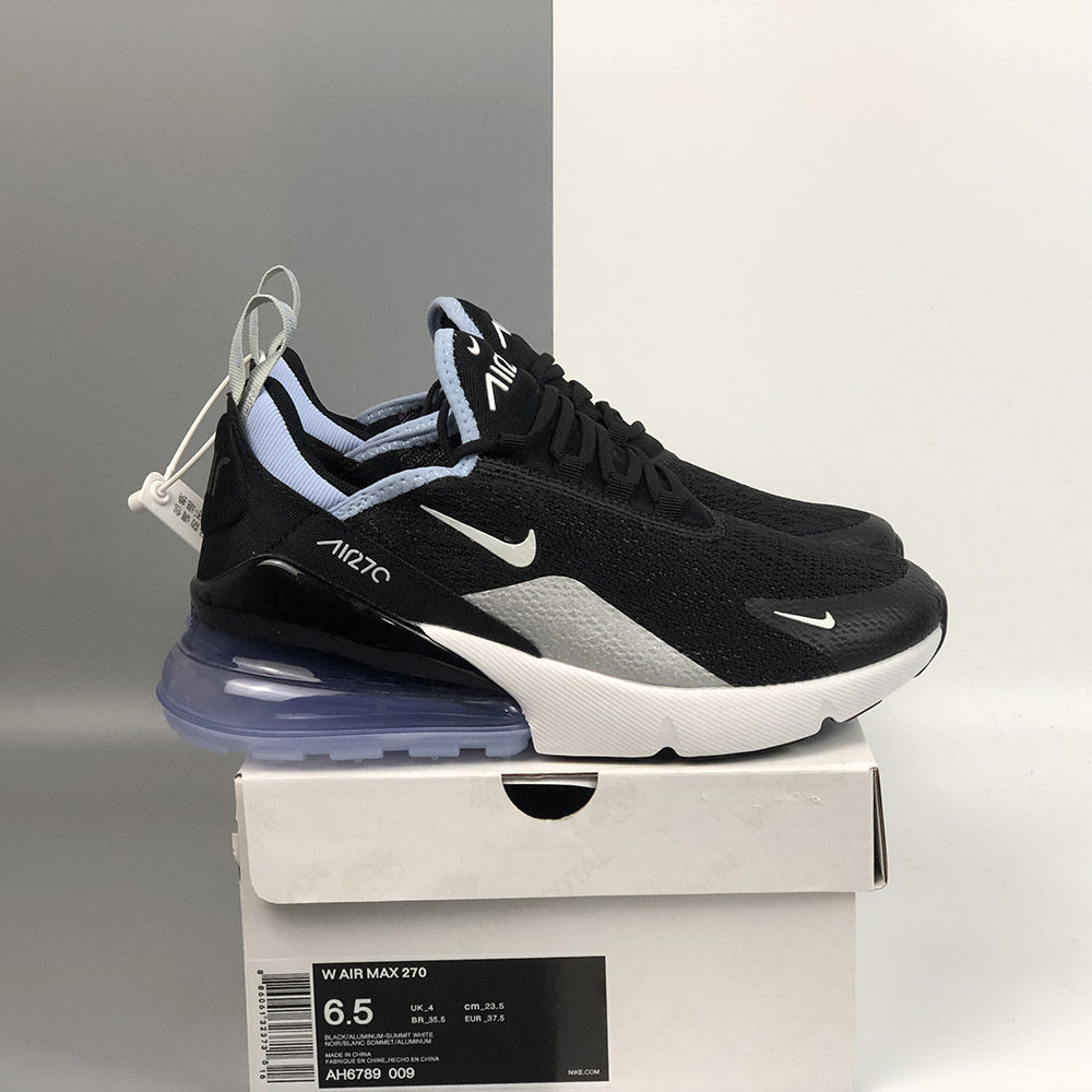 nike air max 270 black and white size 4