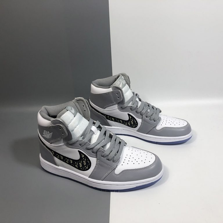 air jordan 1 gray white