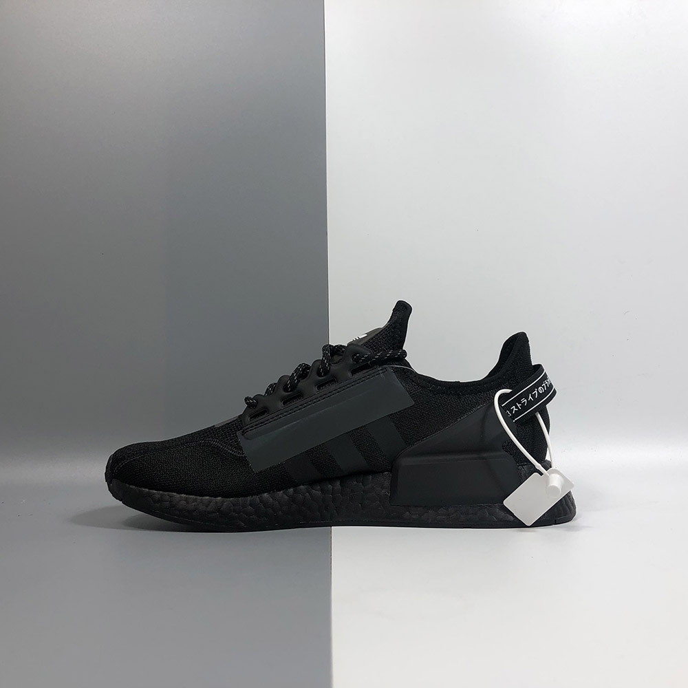 adidas nmd r1 v2 black black iridescent