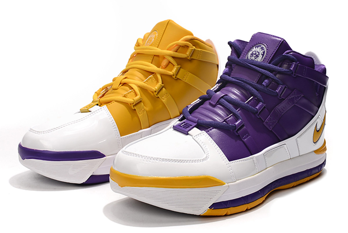 Nike LeBron 3 “Lakers” White Purple 