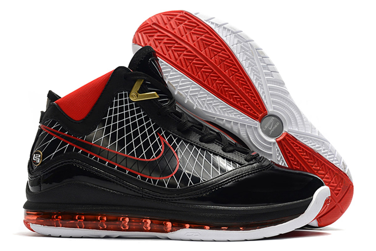 Nike Lebron 7 Black Varsity Red White For Sale Gtbanklr - nike lebron xbasketball shoes red black and white roblox
