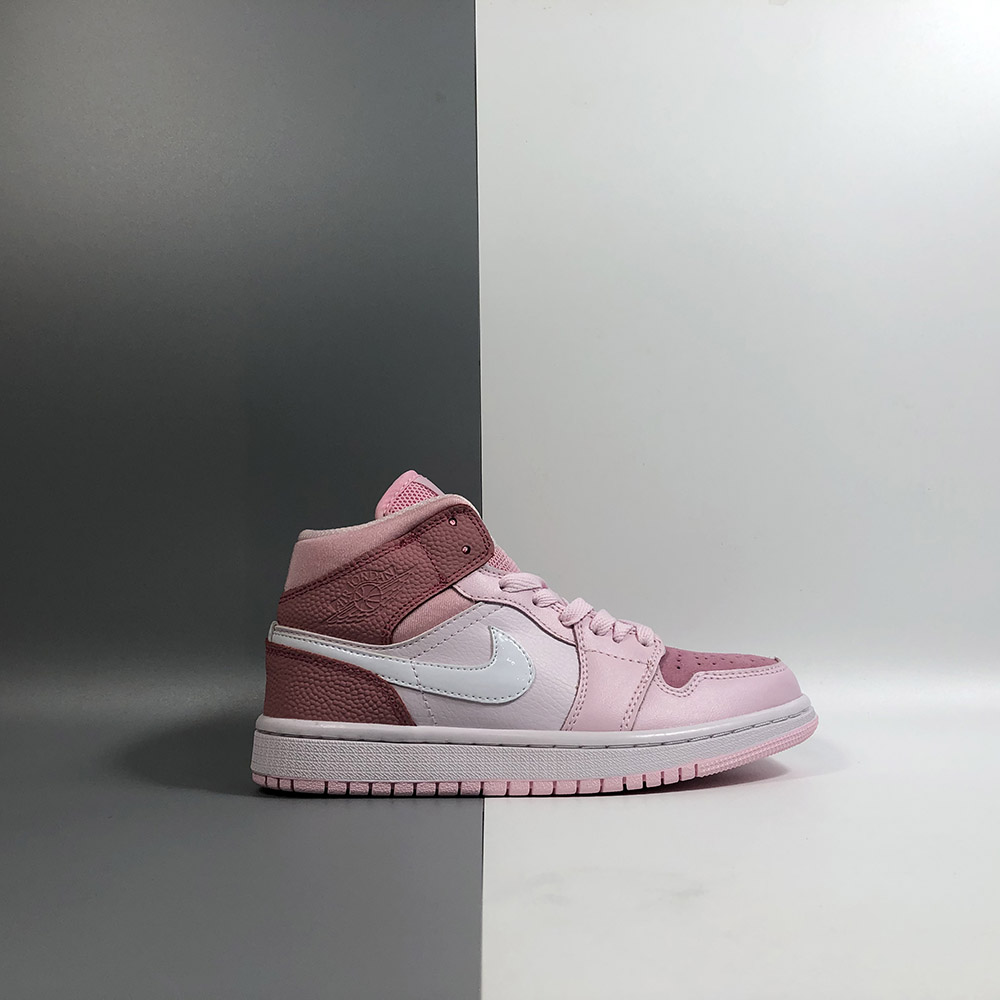 white and pink air jordans