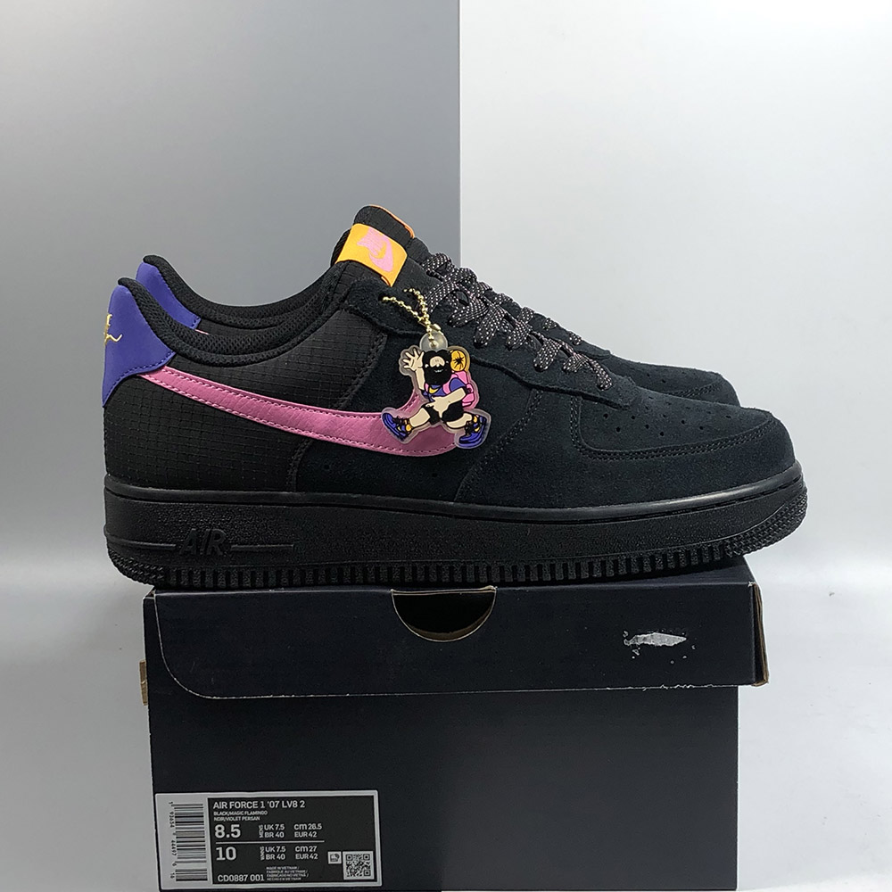 black and pink air force 1 cheap online
