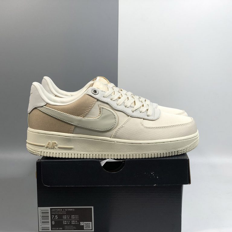 Nike Air Force 1 PRM Pale Ivory/Light Cream-Desert Ore-Sail For Sale ...