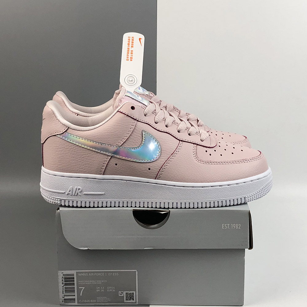nike air force pink iridescent