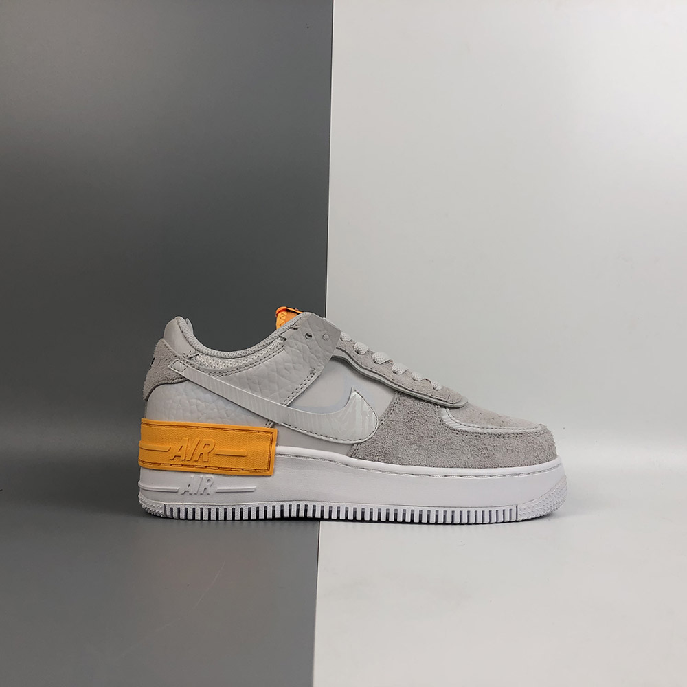 Nike Air Force 1 Shadow Vast Grey Laser Orange For Sale – The Sole Line