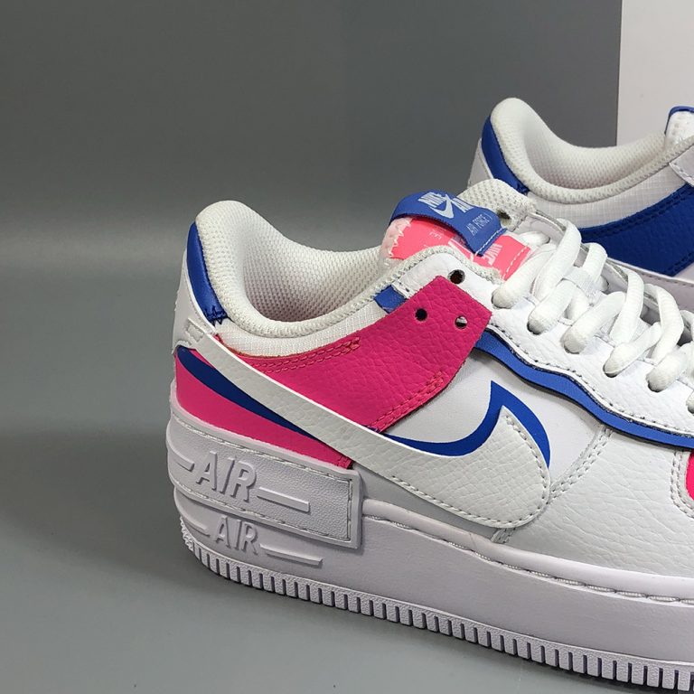 Nike Air Force 1 Shadow White Pink Blue For Sale – The Sole Line