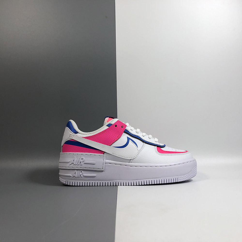 pink and blue air force 1