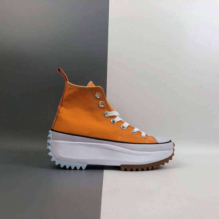 converse orange run star hike