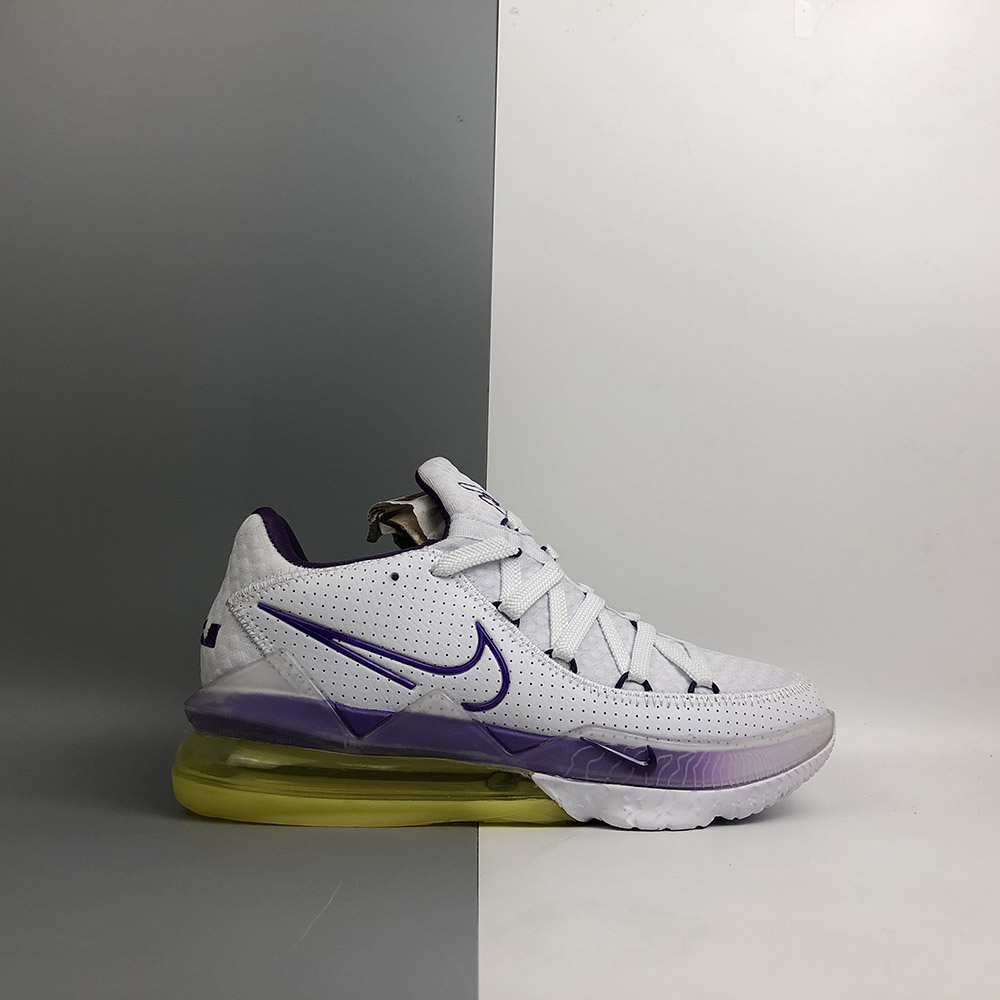 lebron 17 low purple and yellow