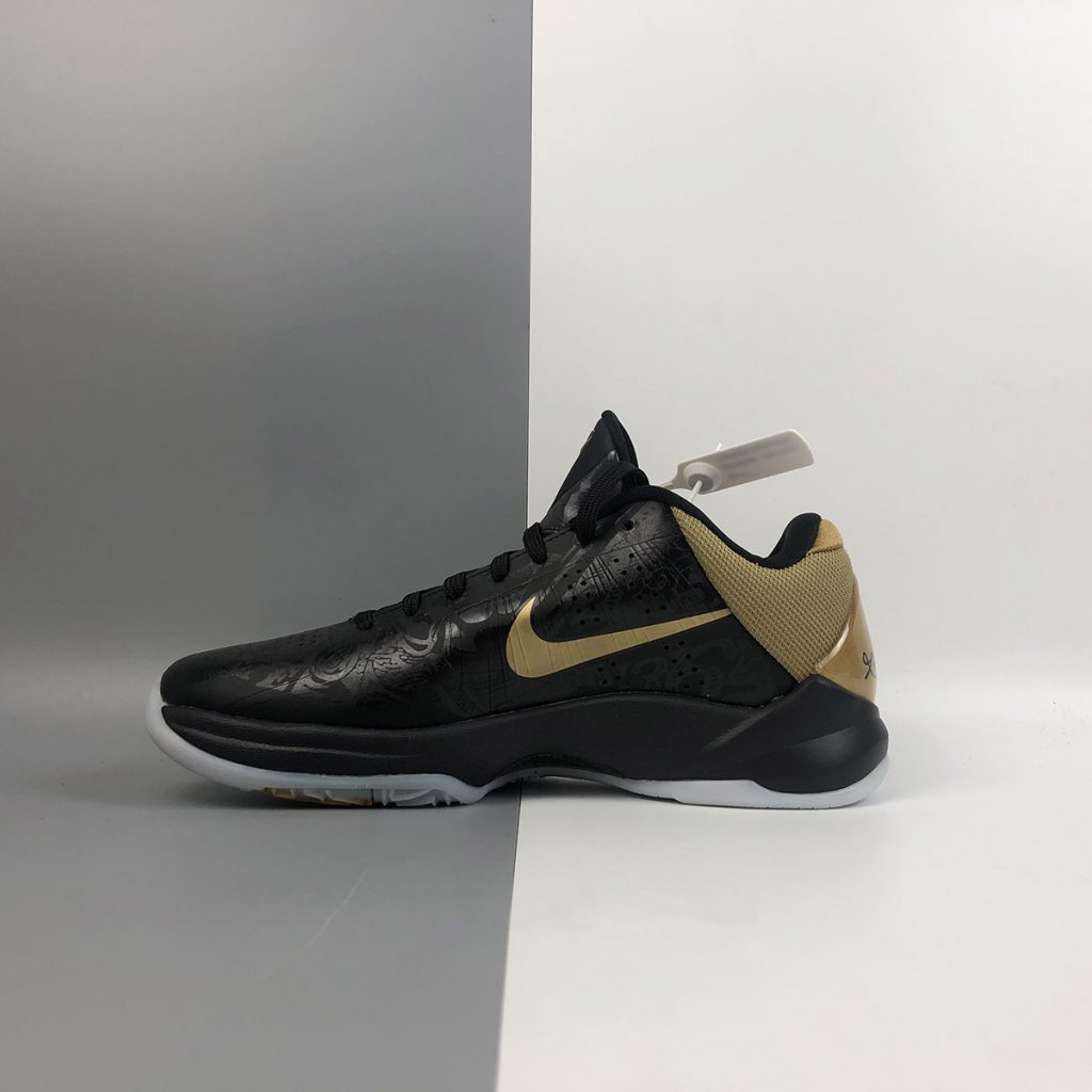 Nike Zoom Kobe 5 ‘Big Stage Away’ Black/Metallic Gold-White For Sale ...