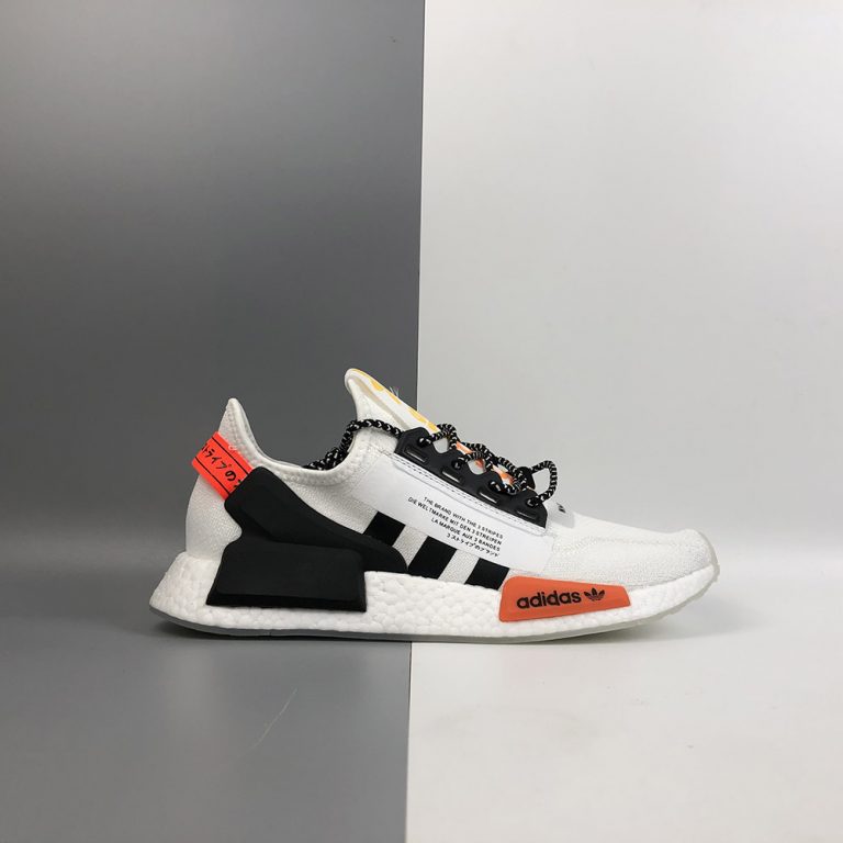 adidas NMD R1 V2 White Solar Red Black For Sale – The Sole Line