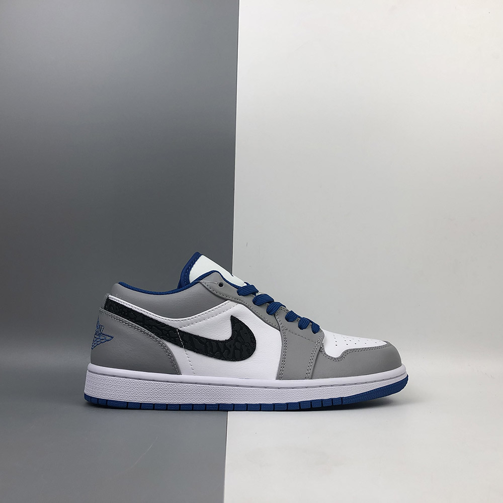 Air Jordan 1 Low White/True Blue-Cement 