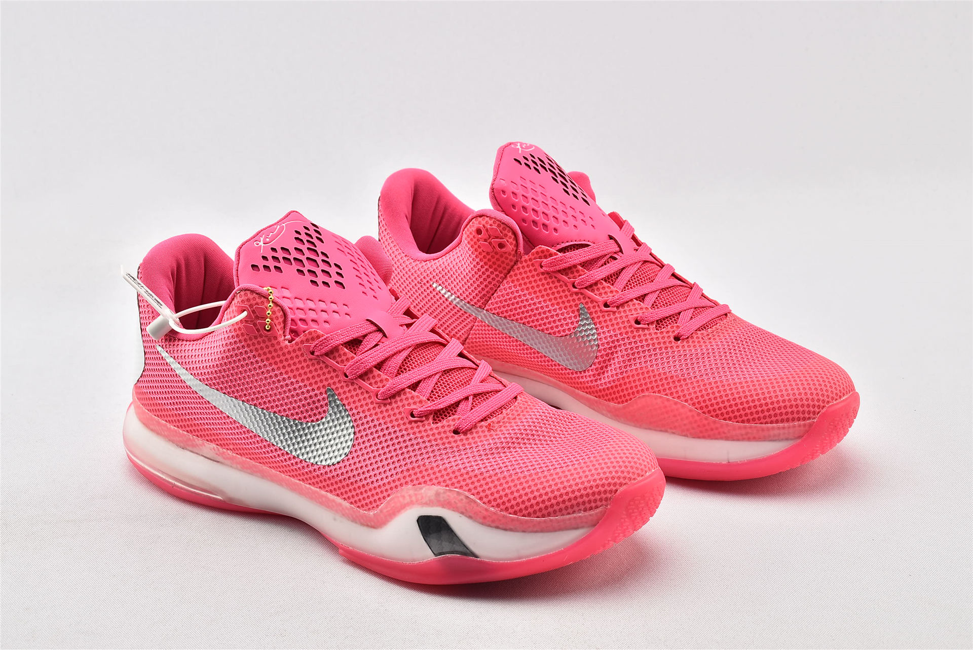 pink and blue nike shox