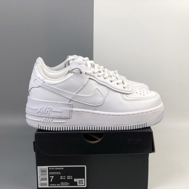 Nike Air Force 1 Shadow ‘Triple White’ For Sale – The Sole Line