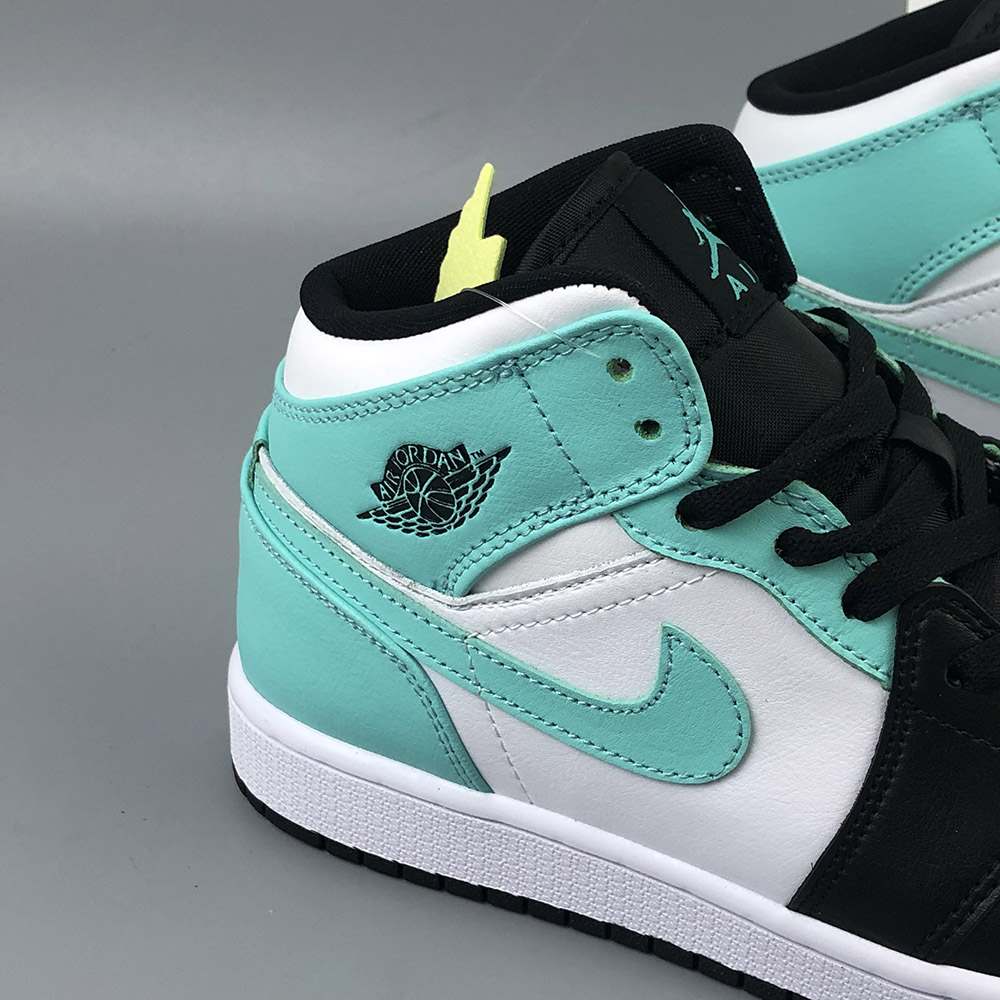 Air Jordan 1 Mid White/Black/Island Green For Sale – The Sole Line