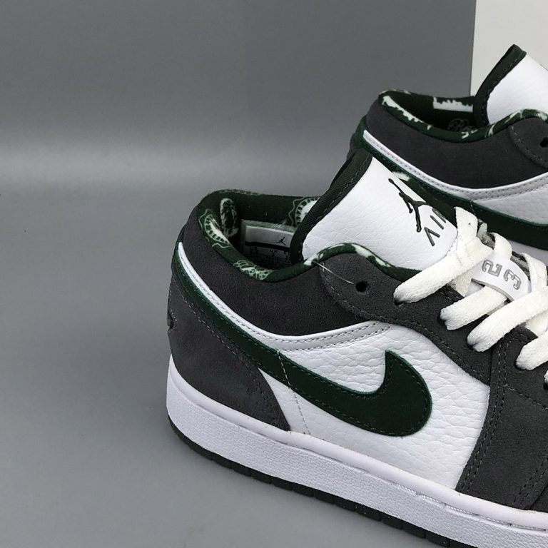 Air Jordan 1 Retro Low ‘Northside’ White/Dark Forest-Light Graphite For ...