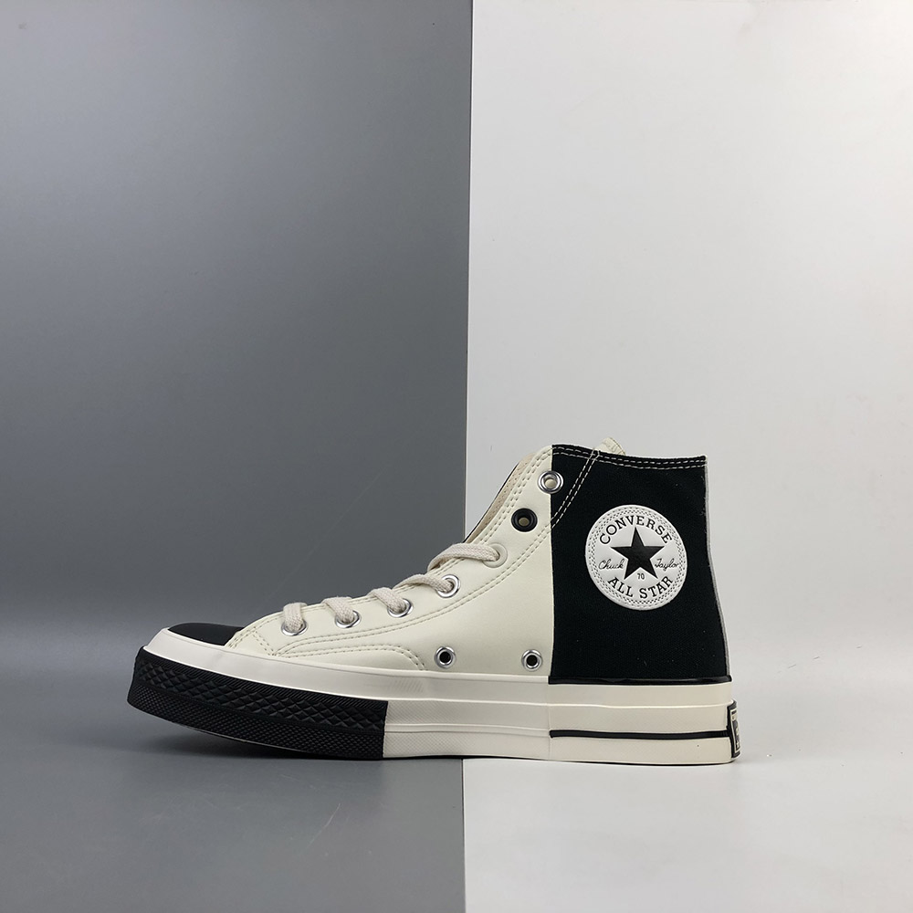 black and white high top converse sale