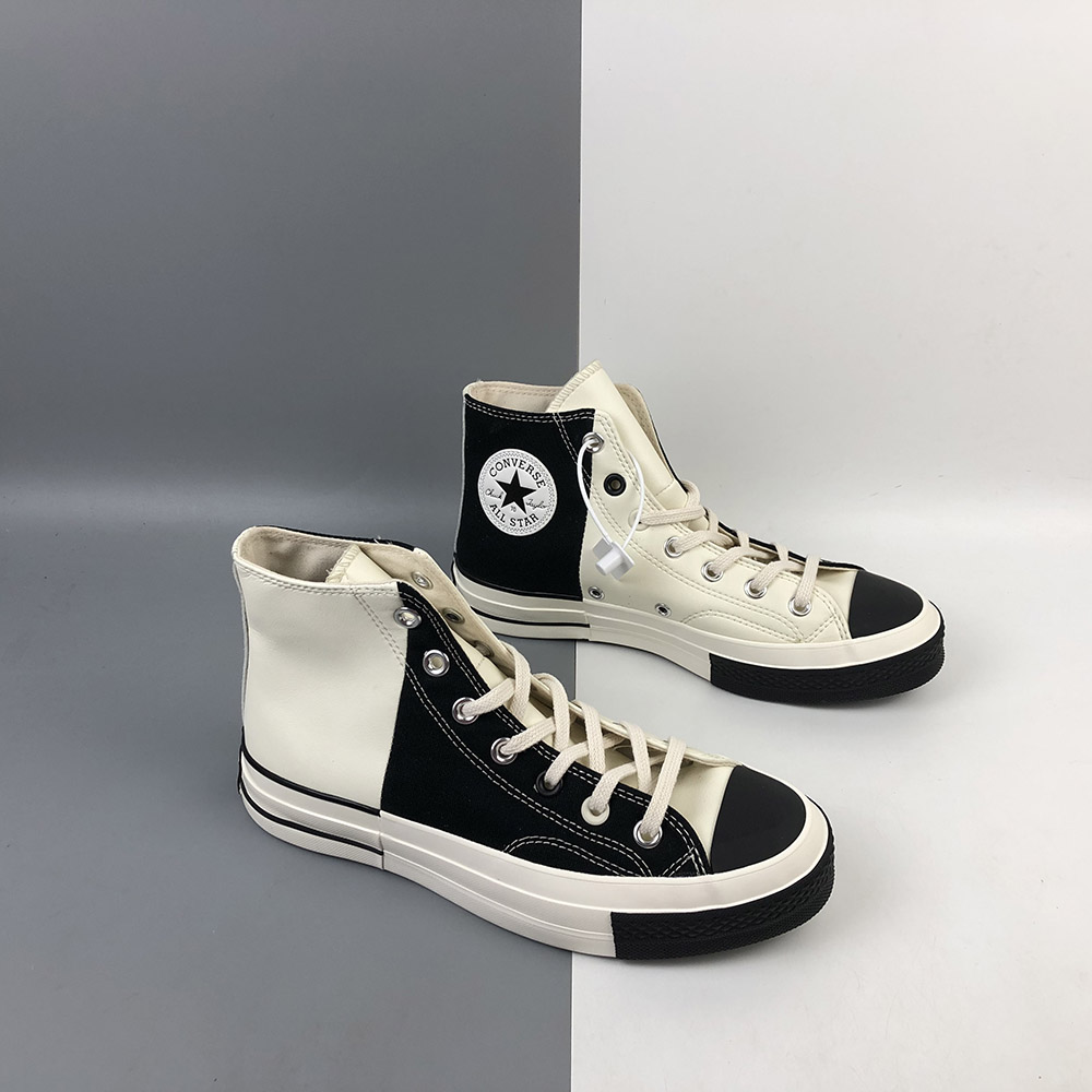 black and white high top converse sale
