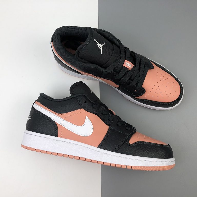 jordan 1 low grey black pink