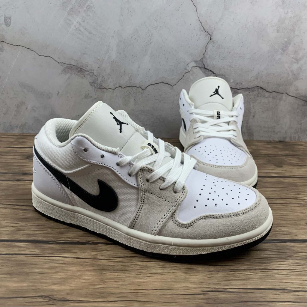 Air Jordan 1 Low White Sail Black For Sale The Sole Line 0390