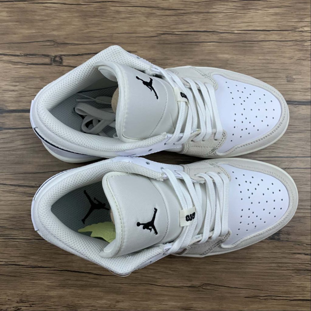 Air Jordan 1 Low White Sail Black For Sale – The Sole Line