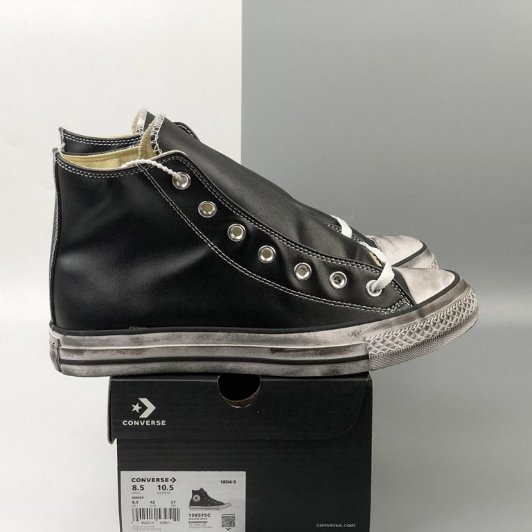 Converse Chuck Taylor All Star Vintage Leather Black For Sale – The ...