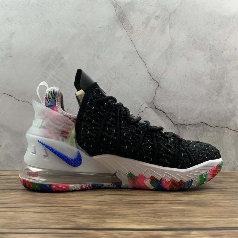 Nike LeBron 18 “James Gang” Black/Multi-Color-White For Sale – The Sole ...