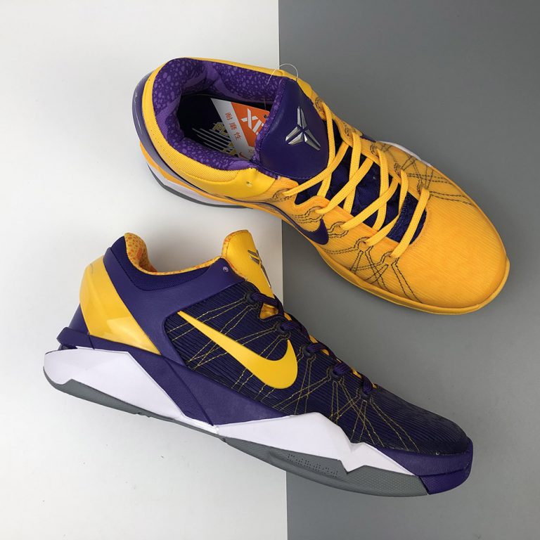 Nike Zoom Kobe 7 ‘Yin & Yang’ Varsity Purple/University Gold-White For ...