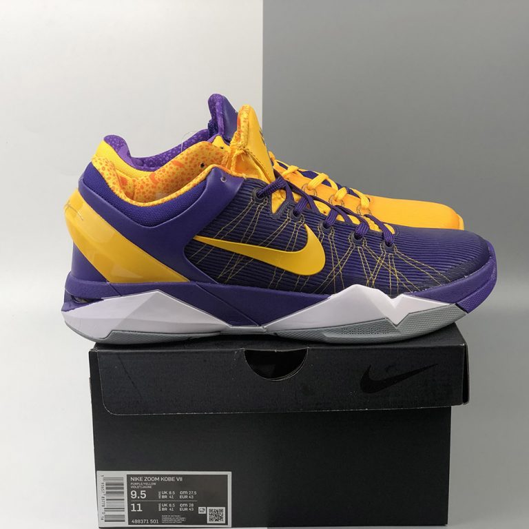 Nike Zoom Kobe 7 ‘Yin & Yang’ Varsity Purple/University Gold-White For ...