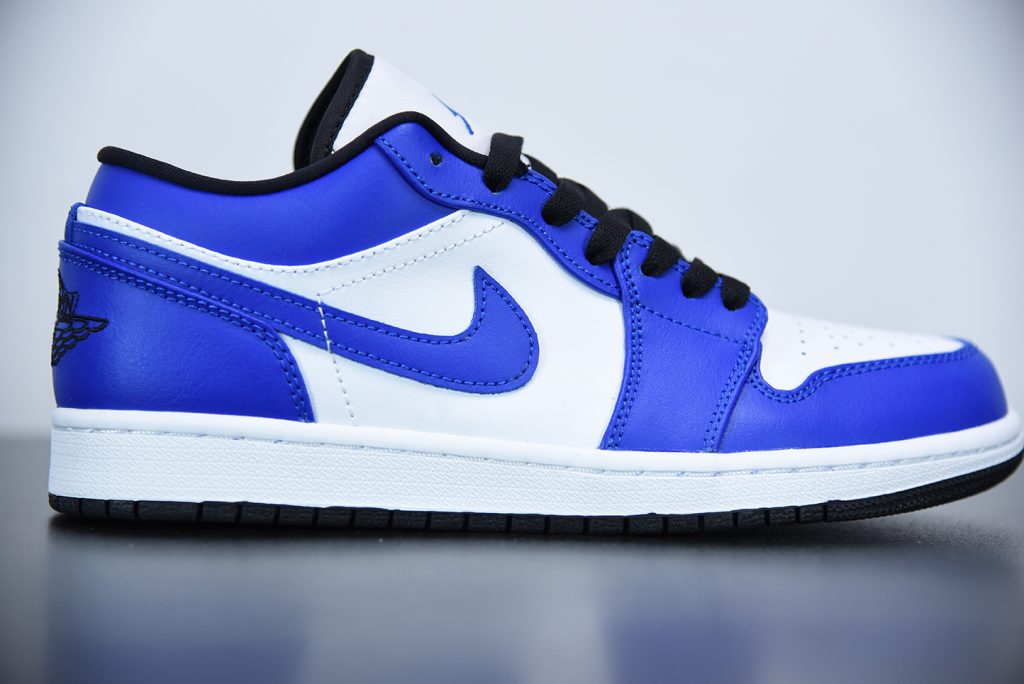 Air Jordan 1 Low White/Game Royal-Black For Sale – The Sole Line