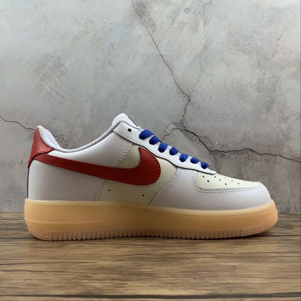 Custom Nike Air Force 1 Low White Red For Sale – The Sole Line